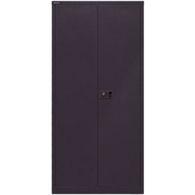 Flügeltürenschrank Universal, 4 Fachböden, 5 OH, Farbe schwarz, abschließbar, Maße (HxBxT): 1.950 x 914 x 400 mm