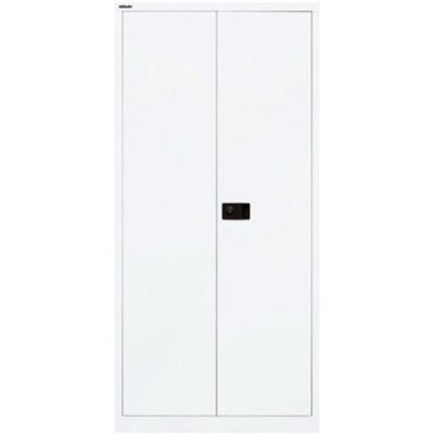 Flügeltürenschrank Universal, 4 Fachböden, 5 OH, Farbe verkehrsweiß, abschließbar, Maße (HxBxT): 1.950 x 914 x 400 mm