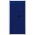 Flügeltürenschrank Universal, Garderobeneinsatz, Farbe Korpus lichtgrau, Türen oxfordblau, abschließbar, Maße (HxBxT): 1.950 x 914 x 400 mm