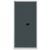 Flügeltürenschrank Universal, Garderobeneinsatz, Farbe Korpus lichtgrau, Türen anthrazitgrau, abschließbar, Maße (HxBxT): 1.950 x 914 x 400 mm