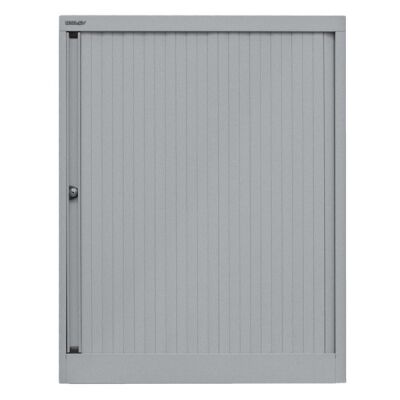 Rollladenschrank EuroTambour, 2 Fachböden, 2,5 OH, Farbe Korpus silber, Rollladen silber, abschließbar, Maße (HxBxT): 1.030 x 800 x 430 mm