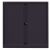 Rollladenschrank EuroTambour, 2 Fachböden, 2,5 OH, Farbe Korpus schwarz, Rollladen schwarz, abschließbar, Maße (HxBxT): 1.030 x 1.000 x 430 mm