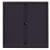 Rollladenschrank EuroTambour, 2 Fachböden, 2,5 OH, Farbe Korpus schwarz, Rollladen schwarz, abschließbar, Maße (HxBxT): 1.030 x 1.000 x 430 mm