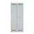 Garderobenschrank LIGHT 2 Abteile 400, Farbe lichtgrau, abschließbar, Maße (HxBxT): 1.850 x 800 x 500 mm