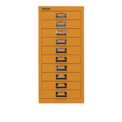 MultiDrawer?, 29er Serie, DIN A4, 10 Schubladen, Farbe orange, Maße (HxBxT): 590 x 279 x 380 mm