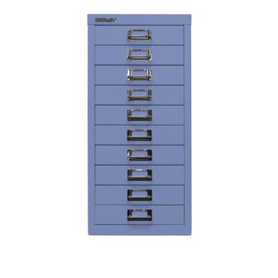 MultiDrawer?, 29er Serie, DIN A4, 10 Schubladen, Farbe blau, Maße (HxBxT): 590 x 279 x 380 mm
