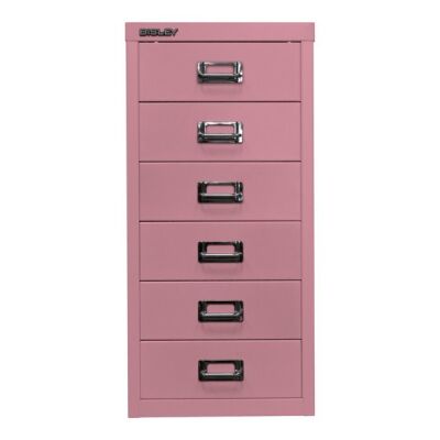 MultiDrawer?, 29er Serie, DIN A4, 6 Schubladen, Farbe pink, Maße (HxBxT): 590 x 279 x 380 mm