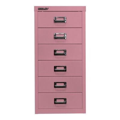 MultiDrawer?, 29er Serie, DIN A4, 6 Schubladen, Farbe pink, Maße (HxBxT): 590 x 279 x 380 mm