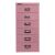 MultiDrawer?, 29er Serie, DIN A4, 6 Schubladen, Farbe pink, Maße (HxBxT): 590 x 279 x 380 mm