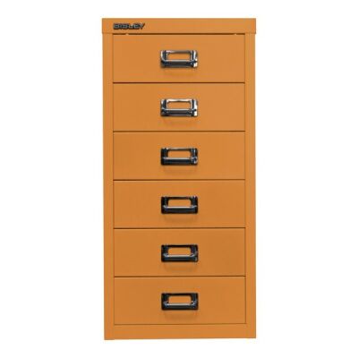 MultiDrawer?, 29er Serie, DIN A4, 6 Schubladen, Farbe orange, Maße (HxBxT): 590 x 279 x 380 mm