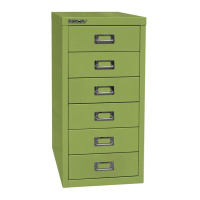 MultiDrawer?, 29er Serie, DIN A4, 6 Schubladen, Farbe grün, Maße (HxBxT): 590 x 279 x 380 mm