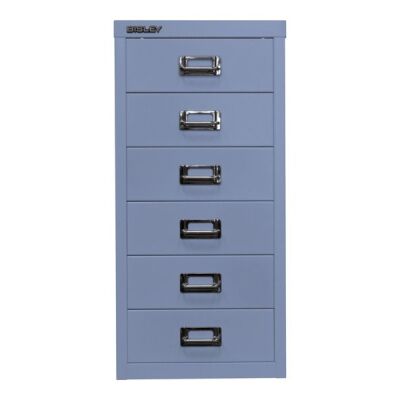 MultiDrawer?, 29er Serie, DIN A4, 6 Schubladen, Farbe blau, Maße (HxBxT): 590 x 279 x 380 mm