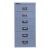 MultiDrawer?, 29er Serie, DIN A4, 6 Schubladen, Farbe blau, Maße (HxBxT): 590 x 279 x 380 mm