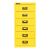 MultiDrawer?, 29er Serie, DIN A4, 6 Schubladen, Farbe zinkgelb, Maße (HxBxT): 590 x 279 x 380 mm