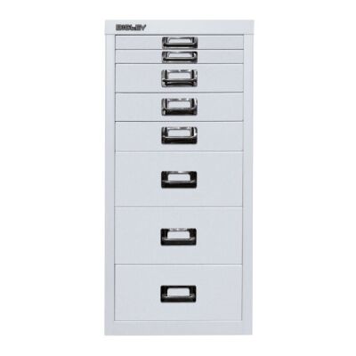 MultiDrawer?, 29er Serie, DIN A4, 8 Schubladen, Farbe lichtgrau, Maße (HxBxT): 590 x 279 x 380 mm