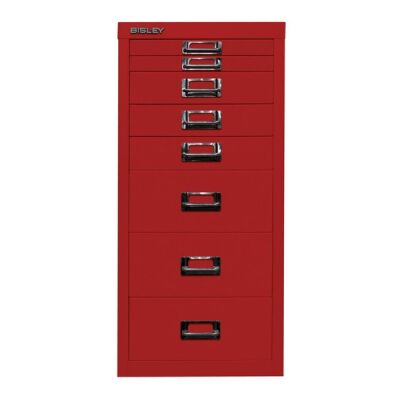 MultiDrawer?, 29er Serie, DIN A4, 8 Schubladen, Farbe kardinalrot, Maße (HxBxT): 590 x 279 x 380 mm