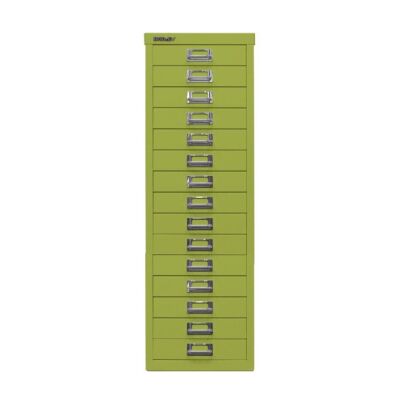MultiDrawer?, 39er Serie, DIN A4, 15 Schubladen, Farbe grün, Maße (HxBxT): 860 x 279 x 380 mm