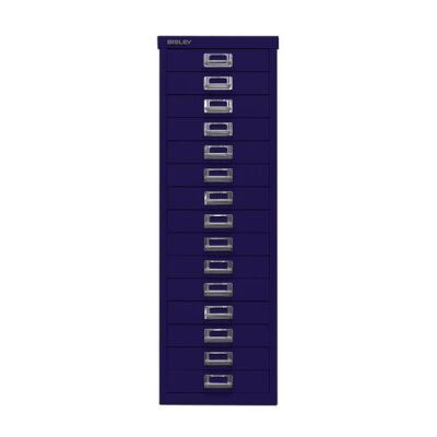 MultiDrawer?, 39er Serie, DIN A4, 15 Schubladen, Farbe oxfordblau, Maße (HxBxT): 860 x 279 x 380 mm