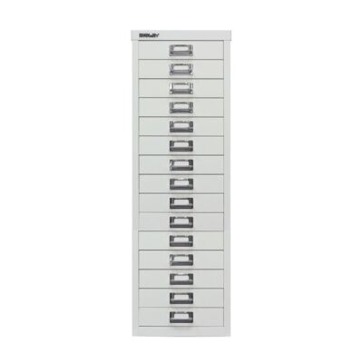 MultiDrawer?, 39er Serie, DIN A4, 15 Schubladen, Farbe lichtgrau, Maße (HxBxT): 860 x 279 x 380 mm