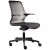 Bürodrehstuhl LOOP, schwarz, minimalistisches Design, netzbespannte Rückenlehne und Sitz