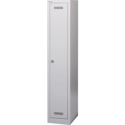 MonoBloc? Garderobenschrank, 1 Abteil, 1 Fach, Farbe lichtgrau, abschließbar, Maße (HxBxT): 1.700 x 322 x 500 mm