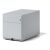 Rollcontainer Note mit Griffleiste, lichtgrau, 1 Universalschublade und 1 Hängeregistraturschublade