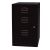 Beistellschrank PFA, 2 Universalschubladen, 1 HR-Schublade, Farbe schwarz, abschließbar, Maße (HxBxT): 672 x 413 x 400 mm
