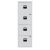 Hängeregistraturschrank PFA, 4 HR-Schubladen, Farbe lichtgrau, abschließbar, Maße (HxBxT): 1.321 x 413 x 400 mm