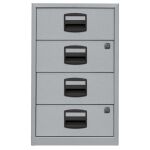 Beistellschrank PFA, 4 Universalschubladen, Farbe silber,...