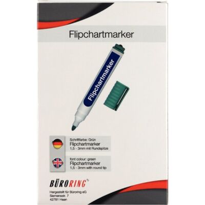 Flipchart-Marker, Rundspitze, grün, Strichstärke: 1,5 - 3 mm