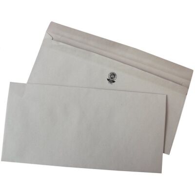 Büroring Briefhüllen DIN Lang, grau, selbstklebend und ohne Fenster,  Karton á 1000 Stück