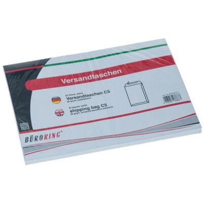 Büroring Versandtaschen weiß, haftklebend, Inhalt: 25 Stück