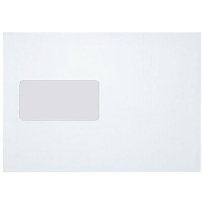 Büroring Versandtaschen weiß, mit Fenster und selbstklebend, Inhalt: 500 Stück