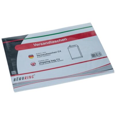 Büroring Versandtaschen, weiß, haftklebend, Inhalt: 25 Stück