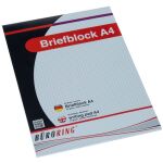 Büroring Briefblock A4/50 Blatt, kariert, holzfrei,...