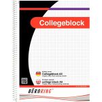 Büroring Collegeblock, A5/80 Blatt, kariert,...