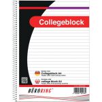 Büroring Collegeblock A4/80 Blatt, liniert,...