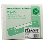 Heftstreifen kurz, Recycling-Karton, grau, mit...