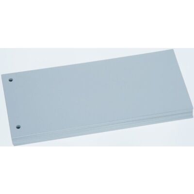 Trennstreifen weiß, Sondermaß 105 x 228 mm, 190g/qm Karton, gelocht, 1 Packung = 100 Stück