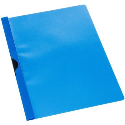 Büroring Klemmhefter A4, hellblau, Metallklemme, für ca. 30 Blatt, transparenter Vorderdeckel