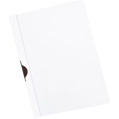 Büroring Klemmhefter A4 weiß, Metallklemme, für ca. 30 Blatt, transparenter Vorderdeckel