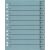Büroring Trennblätter A4, blau, vollfarbig, schwarzer Orgadruck, 1 Packung = 100 Stück, 230g/qm, RC Karton