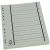 Büroring Trennblätter A4, beige, vollfarbig, schwarzer Orgadruck, 1 Packung = 100 Stück, 230g/qm, RC Karton