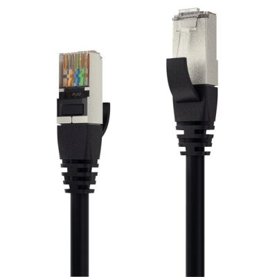 Patchkabel CAT 6A S/FTP, 1,5 m, schwarz