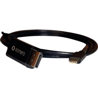 USB-C auf DisplayPort Kabel, 1,0 m, schwarz