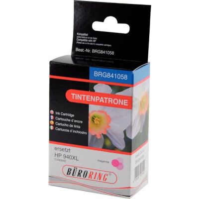 Tintenpatrone 940XL magenta, ersetzt HP C4908AE, Inhalt: 24 ml, für ca. 1735 Seiten