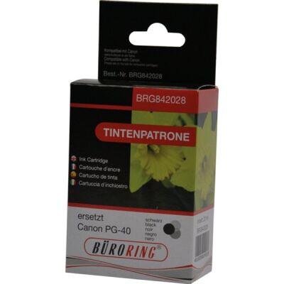 Tintenpatrone schwarz, ersetzt Canon PG-40, 22 ml