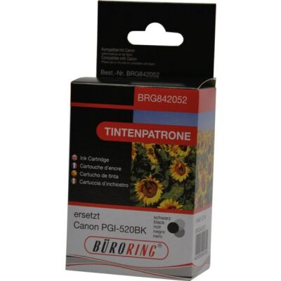 Tintenpatrone schwarz, ersetzt Canon PGI-520bk