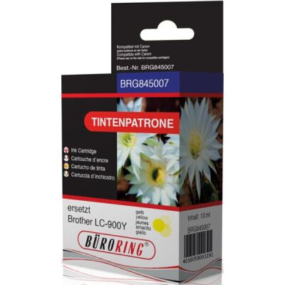 Tintenpatrone gelb für Brother DCP-110C, DCP-115C,DCP-120C ersetzt Brother LC-900Y