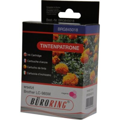 Tintenpatrone magenta für Brother für DCP-J-125, MFC-J-265W ersetzt Brother LC-985M